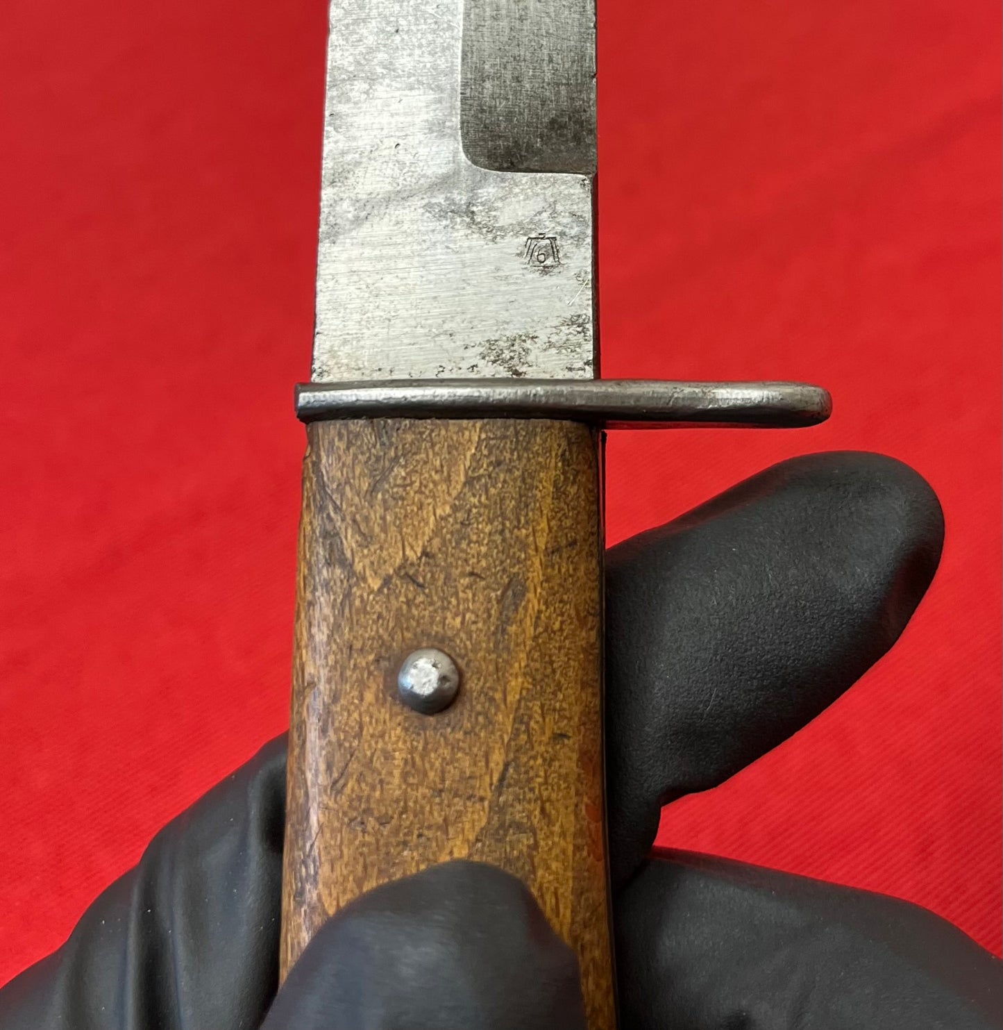 WW2 German Wehrmacht - Luftwaffe Boot Knife (No.6) “Stick Eagle” Marked Blade