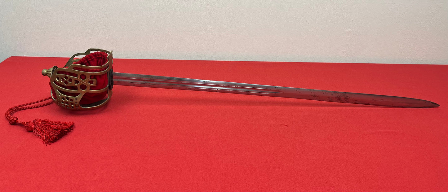 P1828 Scottish Basket-Hilted Claymore Broadsword (High-Grade) Reproduction