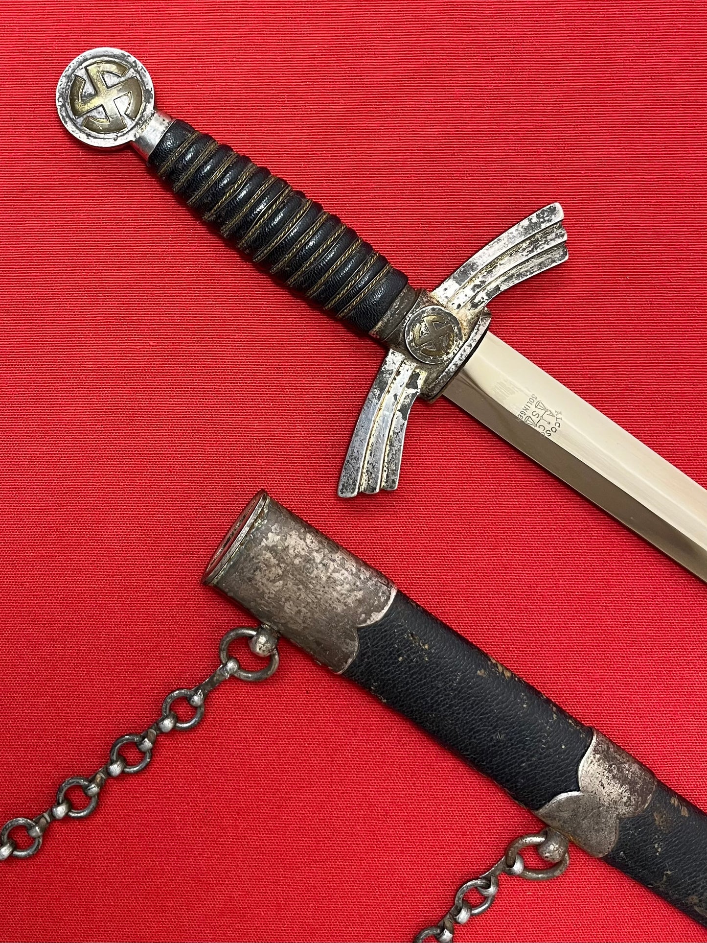 WWII German 1st Model Luftwaffe Dagger Personally Owned & Name Engraved to "Pilot" Horst Petzschler JG 31 & 51