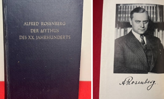 Alfred Rosenberg - Der Mythus  1943 German “War-Time” Issue Book