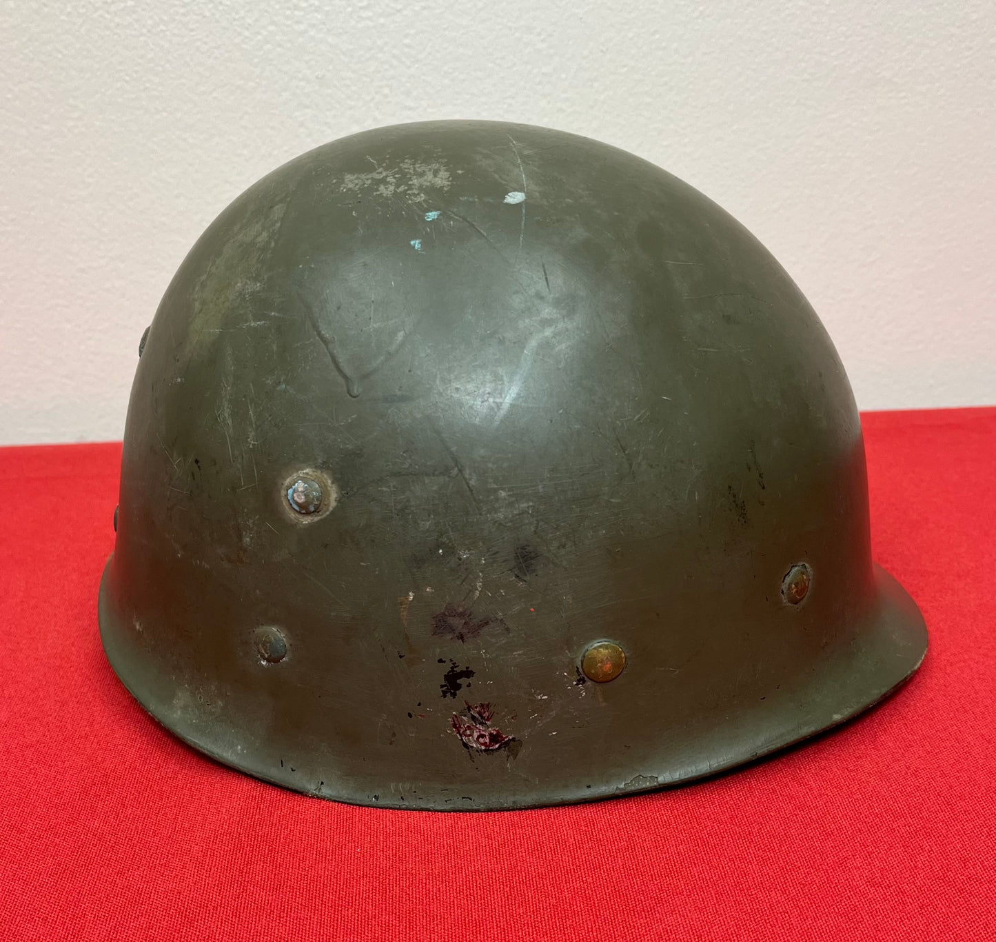 Authentic U.S. M1 Helmet & Liner Named W/ Insignia - Vietnam Era