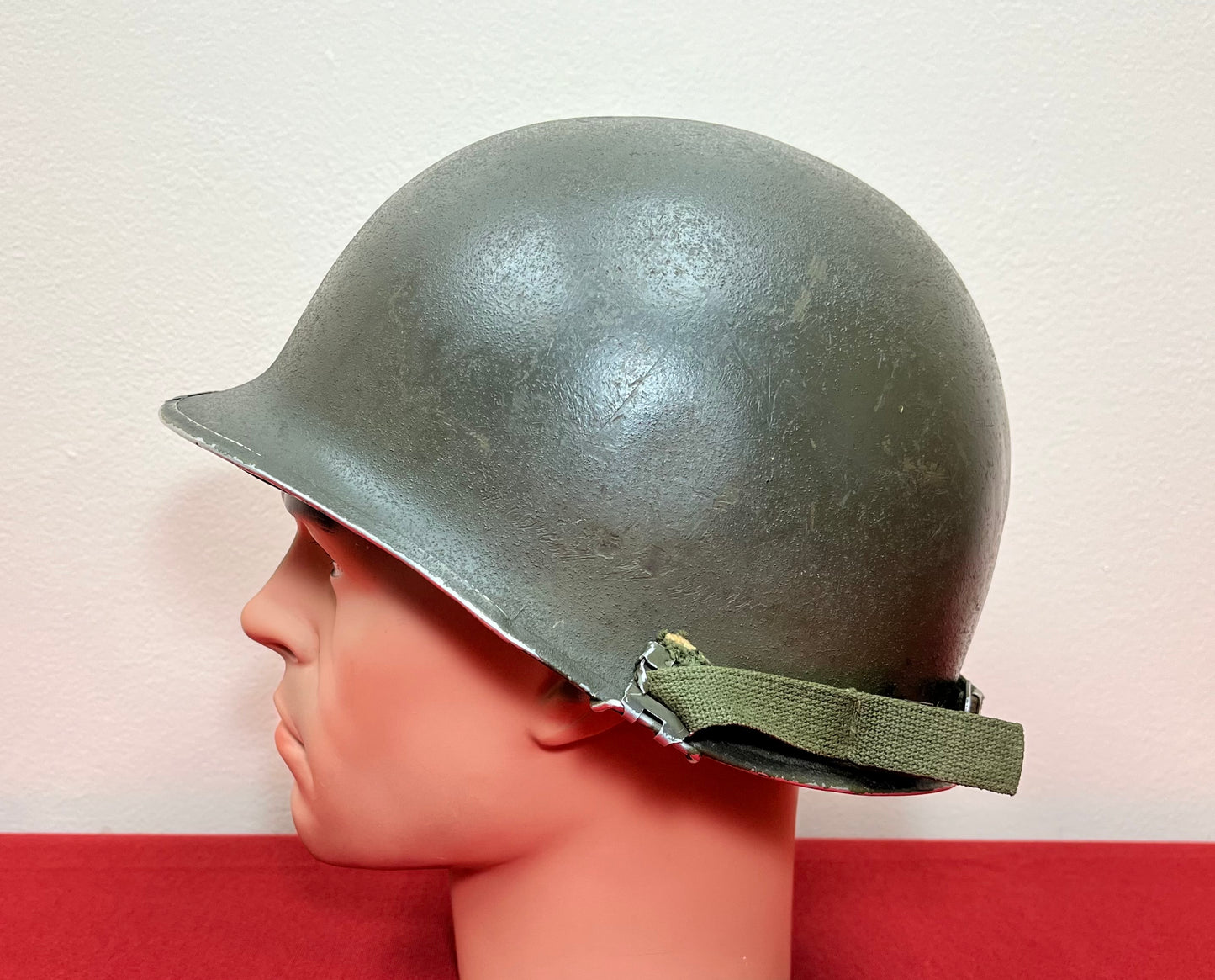 Authentic U.S. M1 Helmet & Liner Named W/ Insignia - Vietnam Era