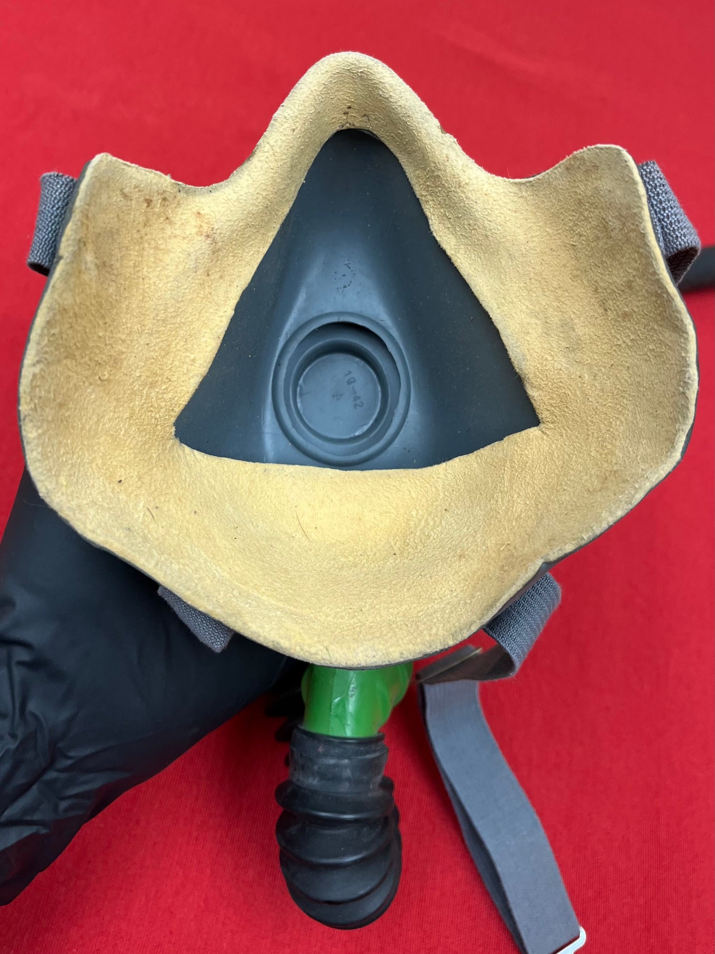 Original U.S. WWII Navy (Blimp) Rebreather Aircraft Breathing Apparatus + Mask & Oxygen Generating Cannister