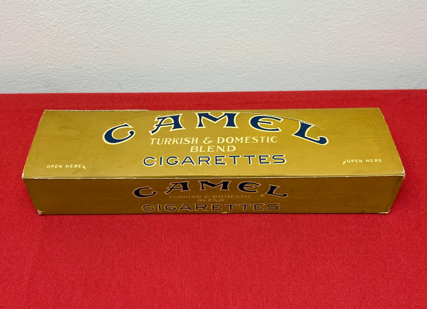 AUTHENTIC WWll ERA CAMEL CIGARETTE CARTON W/ REPRODUCTION PACK