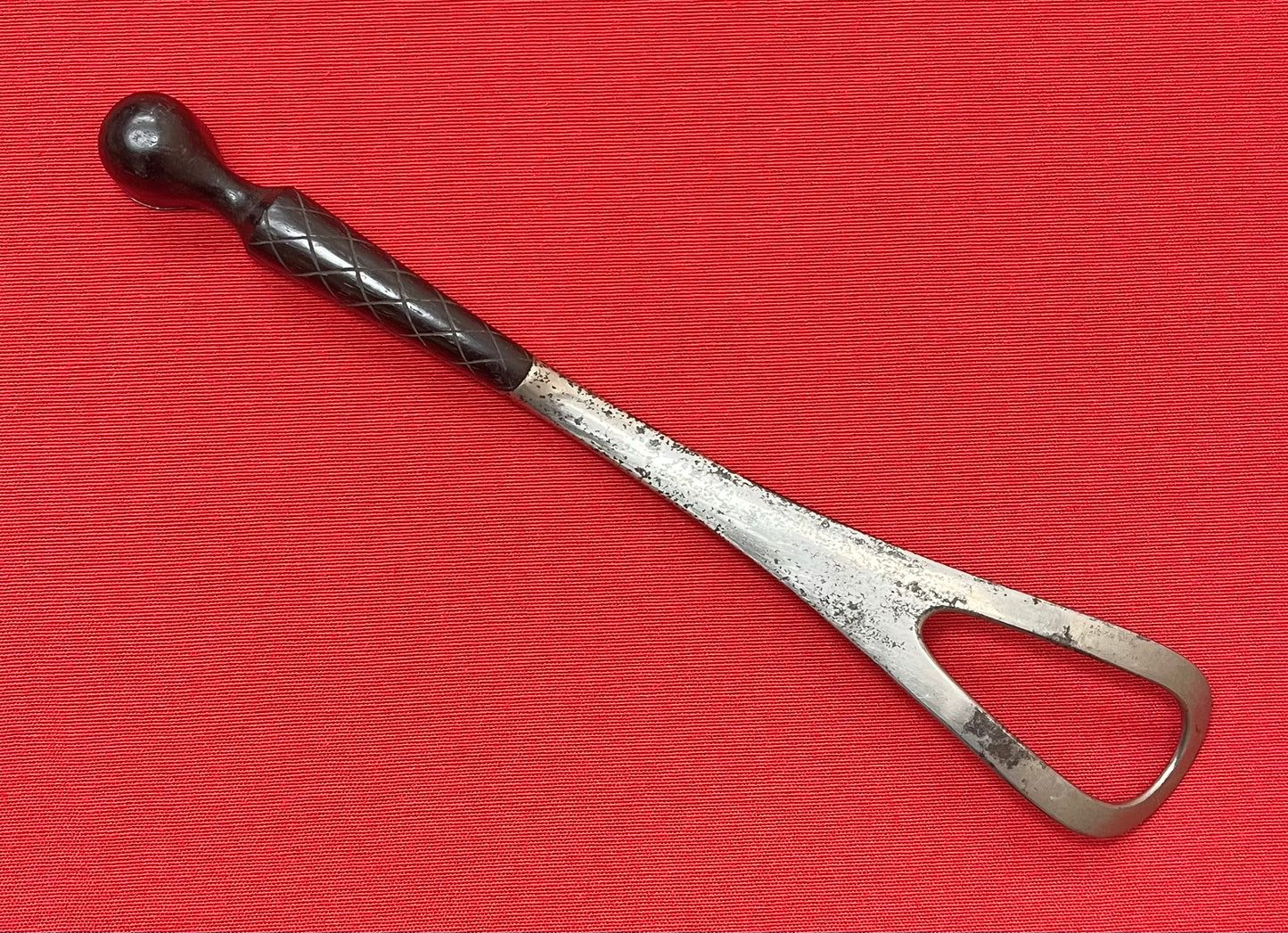 1800’s Obstetric (Birthing) Vectis W/ Ebony Handle by A.L. HERNSTE Antique Medical Equipment