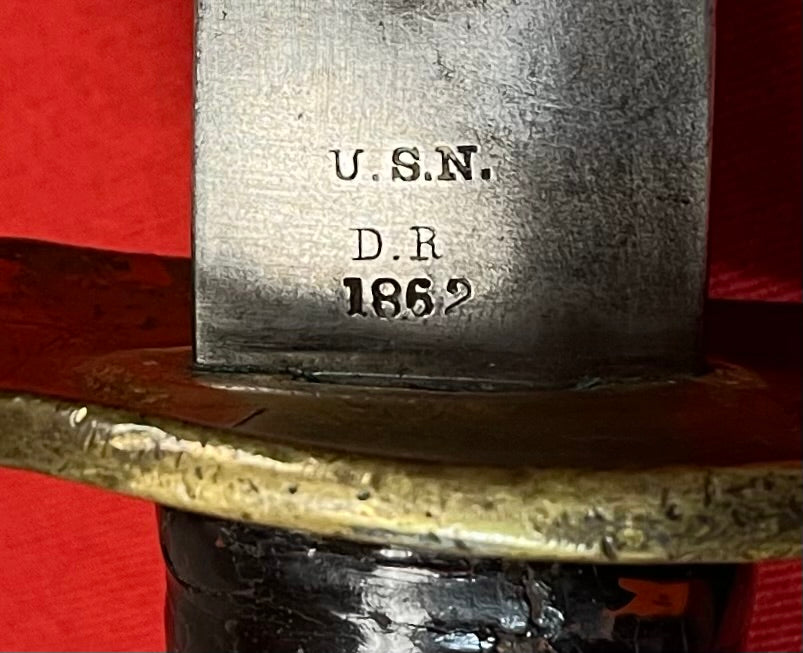 Original U.S. Civil War M1860 Naval Cutlass-Sword by Ames Mfg. Co. Dated 1862