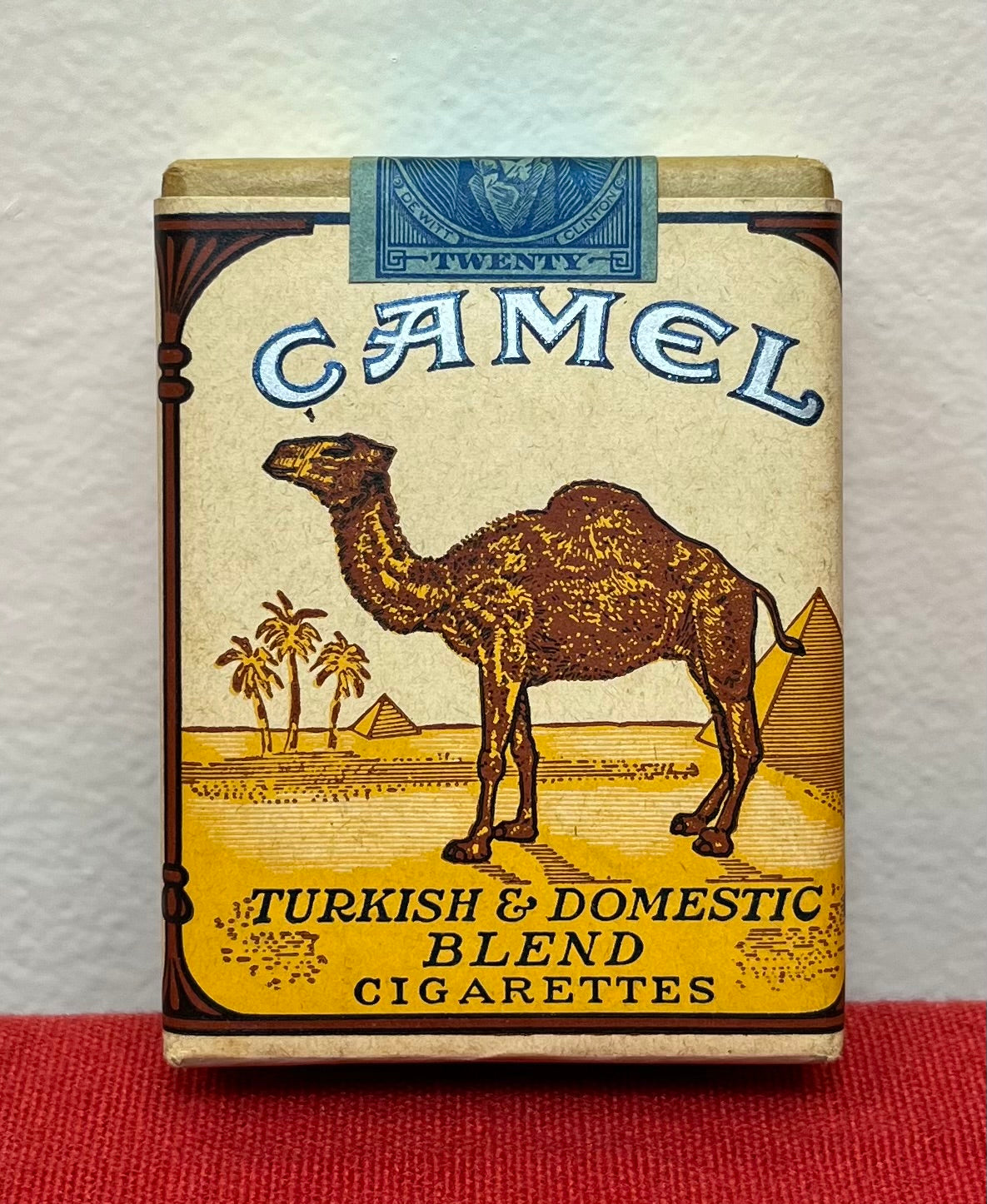AUTHENTIC WWll ERA CAMEL CIGARETTE CARTON W/ REPRODUCTION PACK