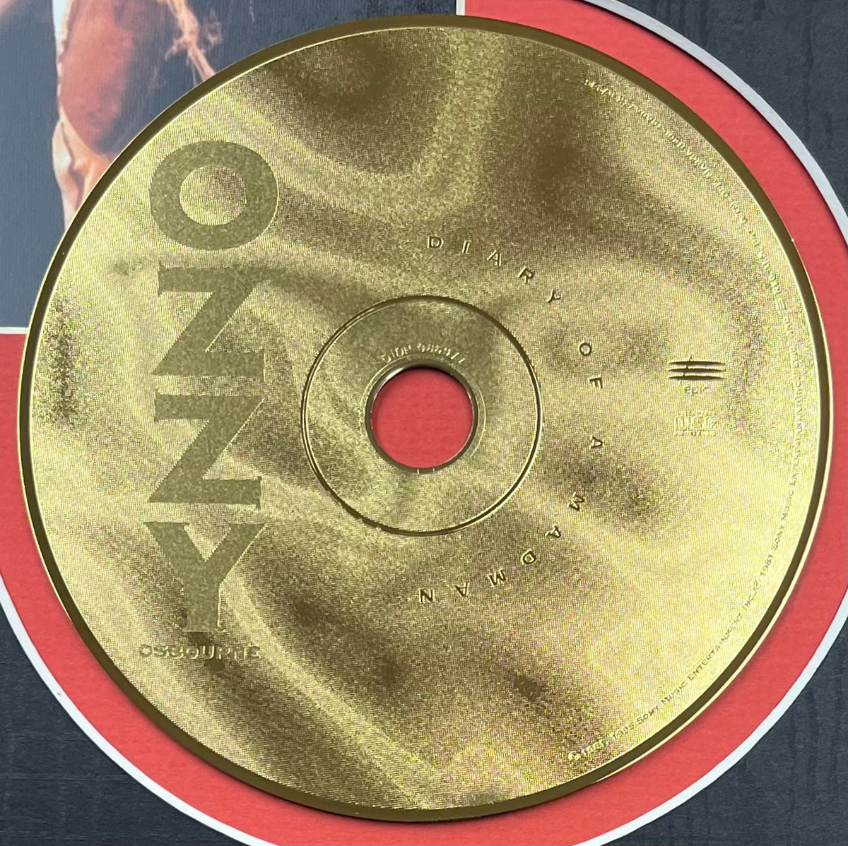 Ozzy Osbourne - 24KT Gold Plated CD (Limited Edition) Diary of a Madman 265 of 2500 1997