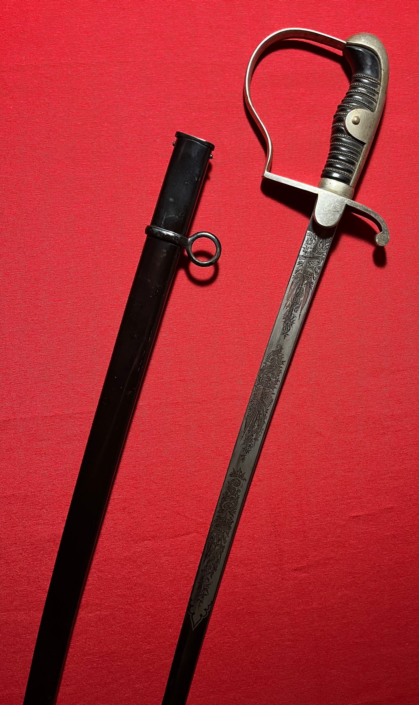 WW1 Imperial German Sword / Maker W.K & C / Engraved Blade - MUST SEE!!!