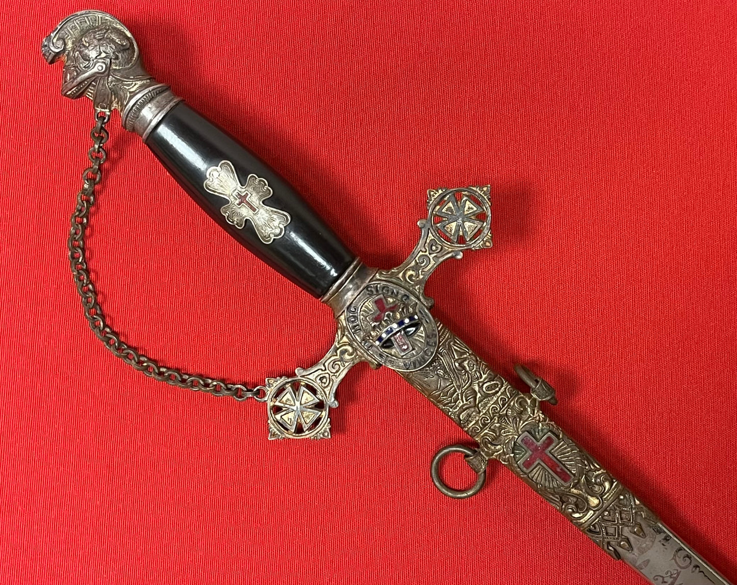 1890’s Knights Templar Fraternal Order Sword (Named & engraved) by Henderson-Ames Co.