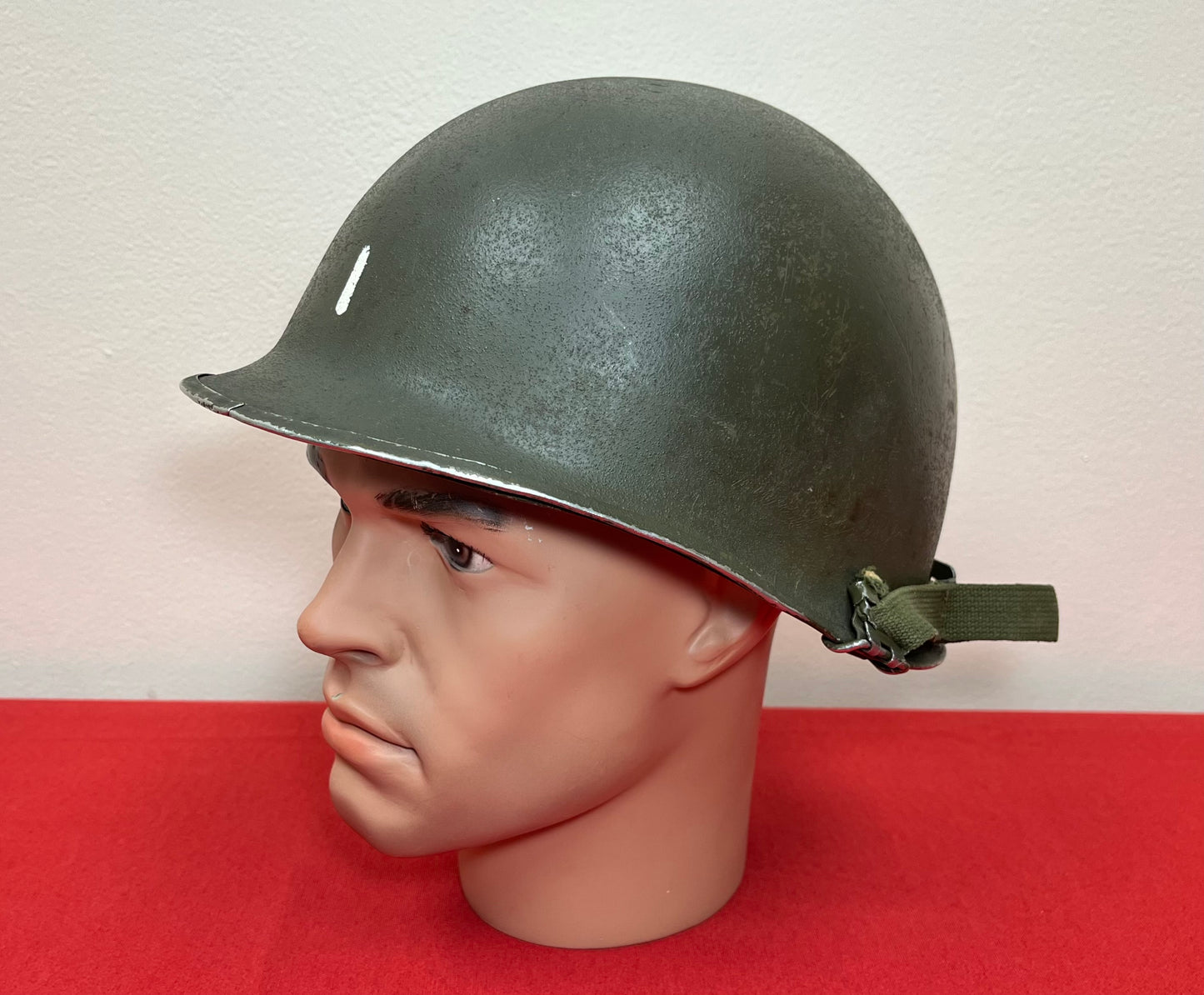 Authentic U.S. M1 Helmet & Liner Named W/ Insignia - Vietnam Era