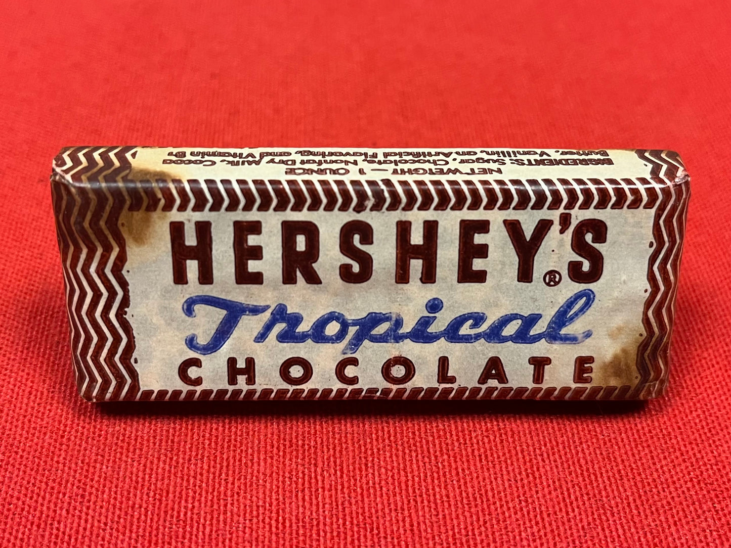 WWII US Military Hershey's Tropical Chocolate Bar
