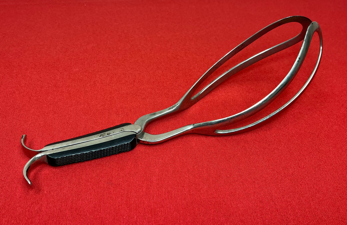 1800’S OBSTETRICAL (BIRTHING/DELIVERY) FORCEPS by FEICK BROS - MEDICAL TOOL