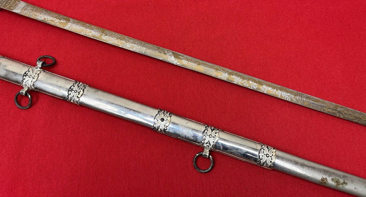 C. 1890 Knights Templar Fraternal Order Sword (Named & Engraved) by M.C. Lilley