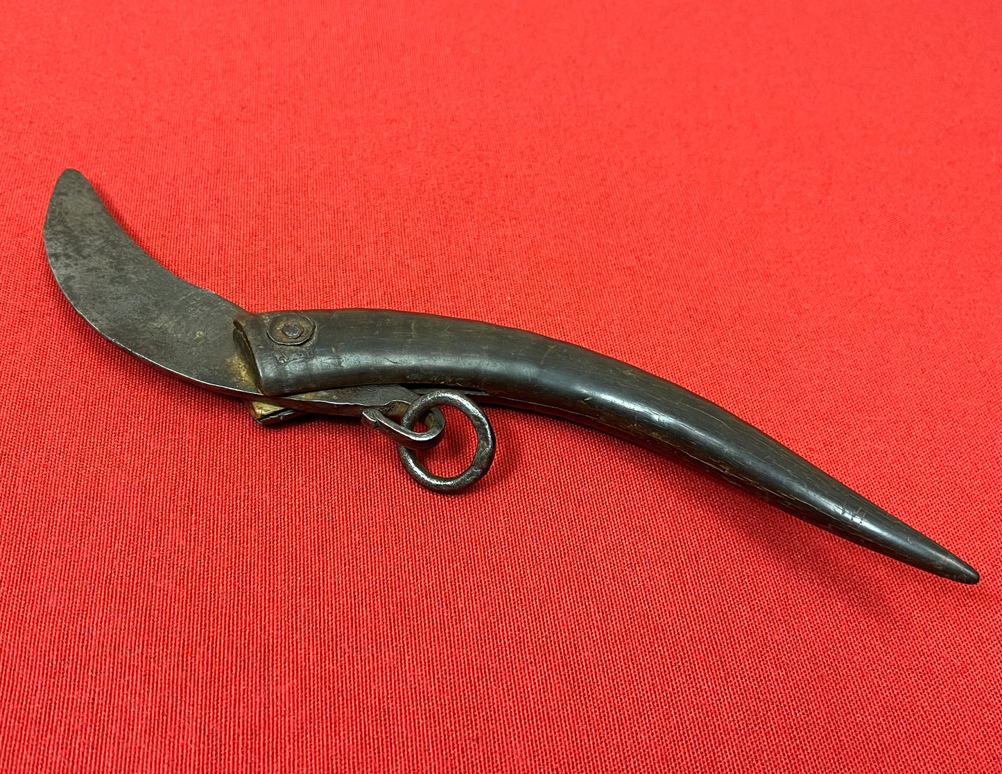 Pre-Civil War Folding Knife W/ Horn Handle