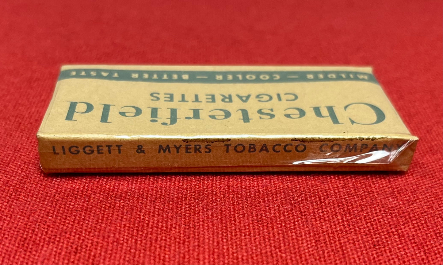 ORIGINAL WWll U.S. ISSUED CHESTERFIELD CIGARETTES K-RATION PACK