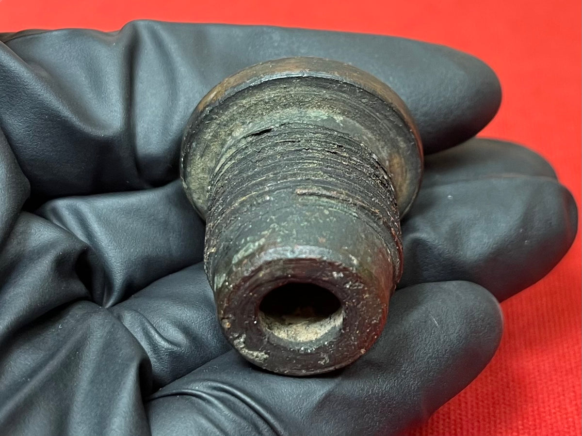 Authentic Civil War C.S.A. Artillery Shell Fuse Adapter - Dug Condition