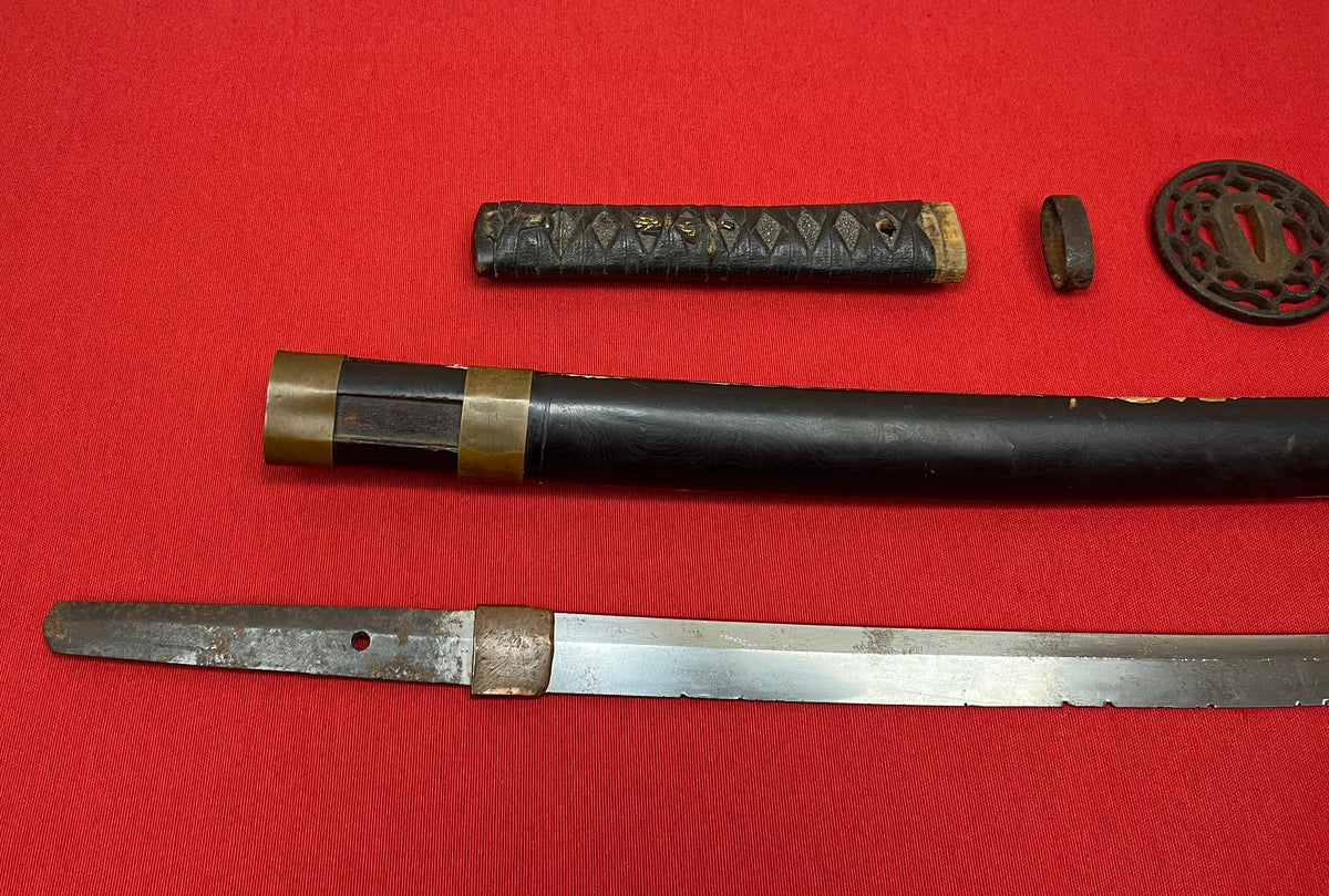 Original Japanese 18th Century Wakizashi Samurai Sword - Edo Period (1603–1868)