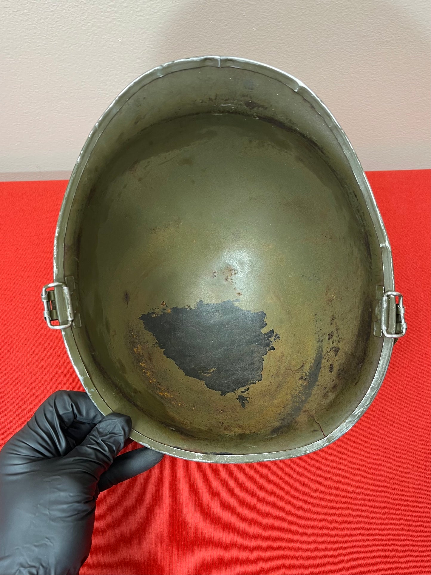 Authentic U.S. M1 Helmet & Liner Named W/ Insignia - Vietnam Era
