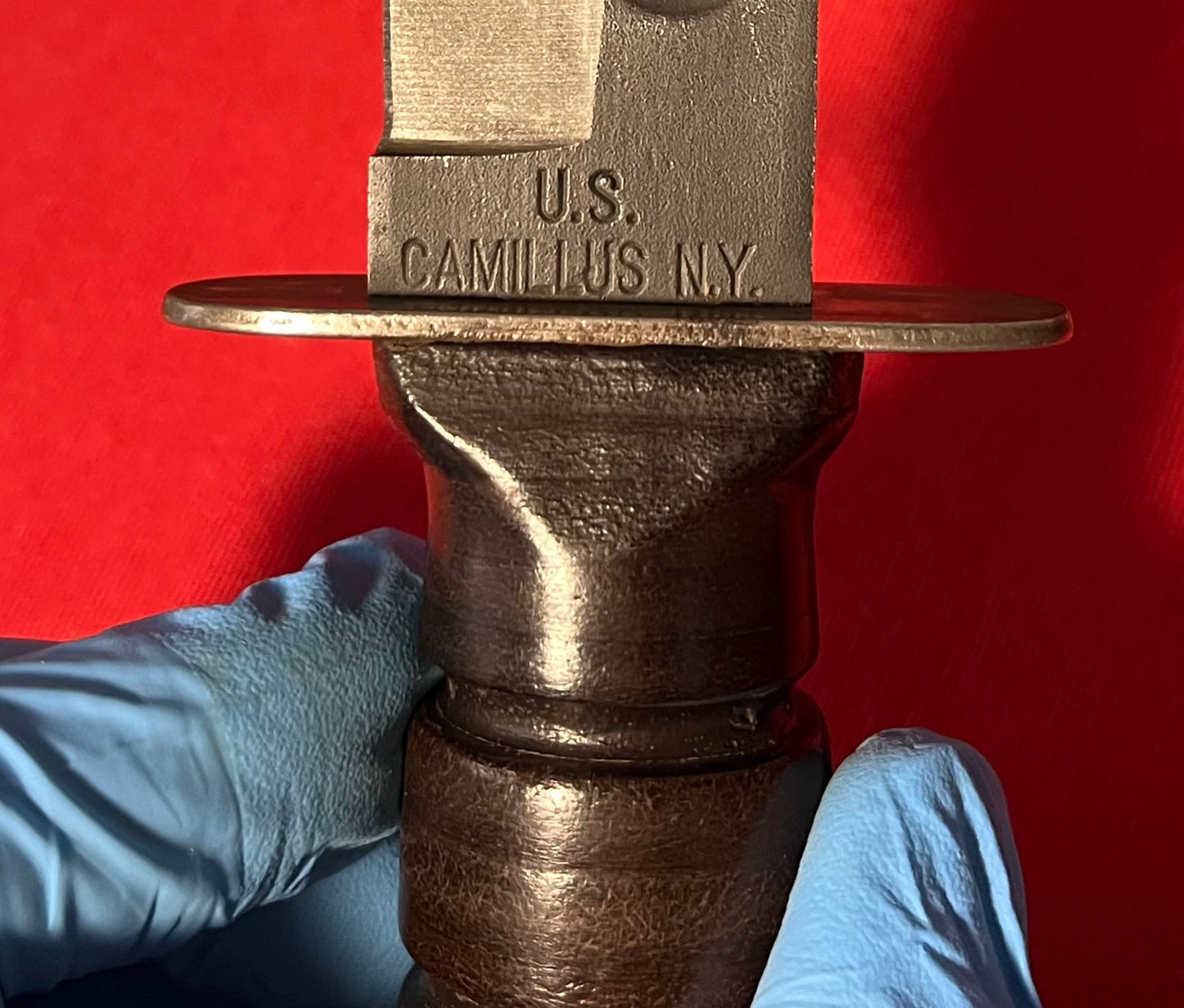 Vietnam Era U.S. CAMILLUS NY MARK 2 Fighting Knife MK2 " ID Number " Engraved