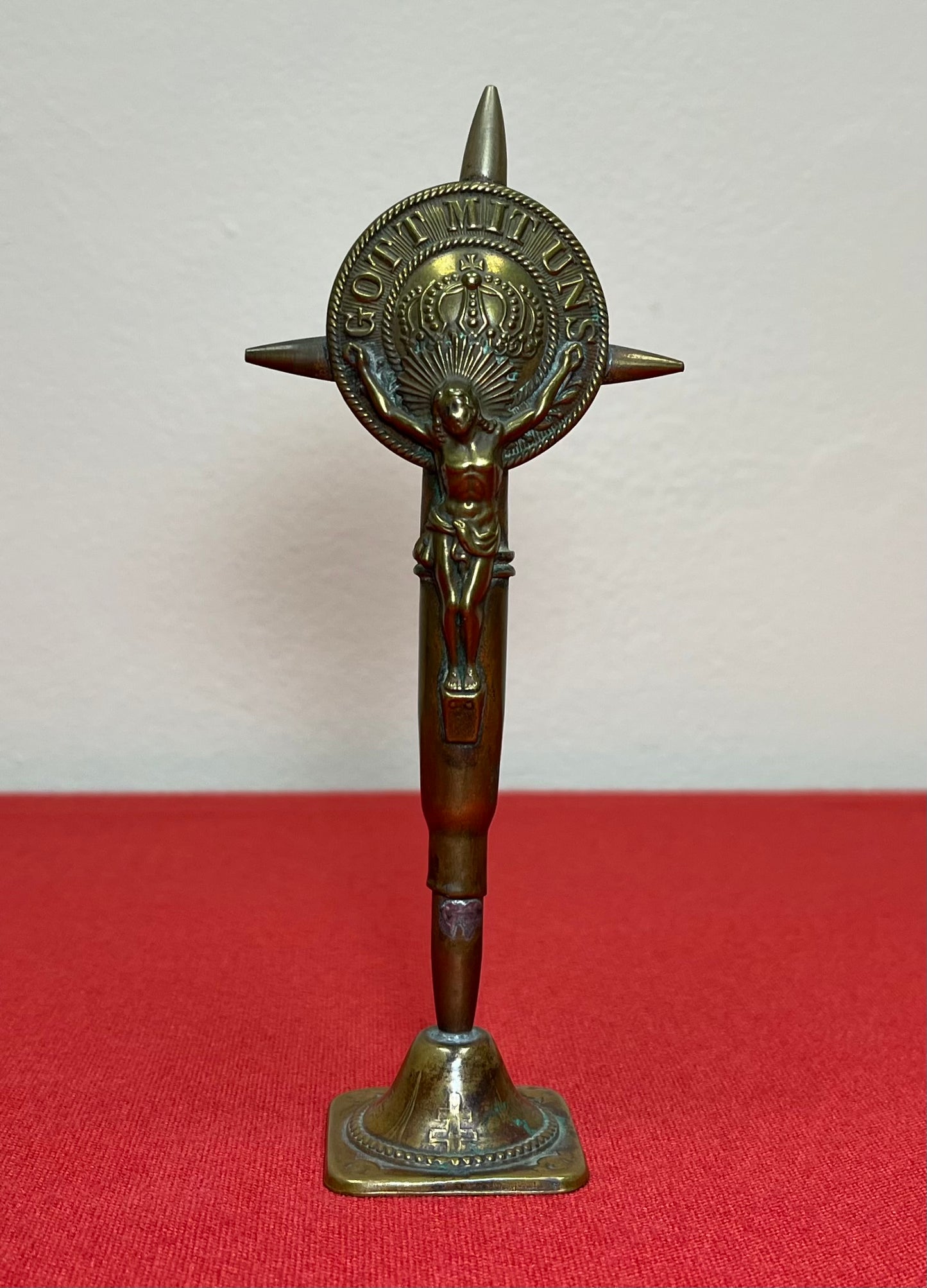 FANTASTIC WORLD WAR ONE TRENCH ART CRUCIFIX