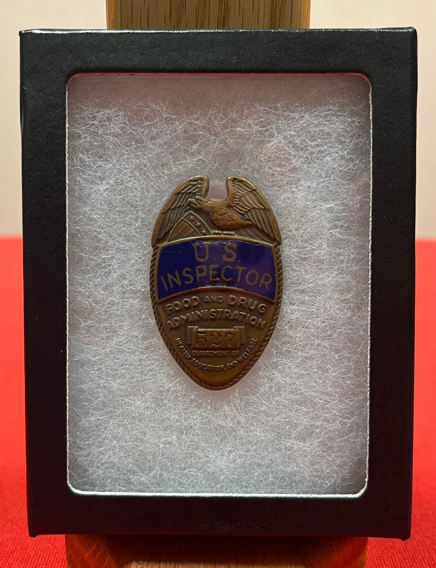 Obsolete FDA Badge Early Enamel U.S. Inspector 1940’s Era