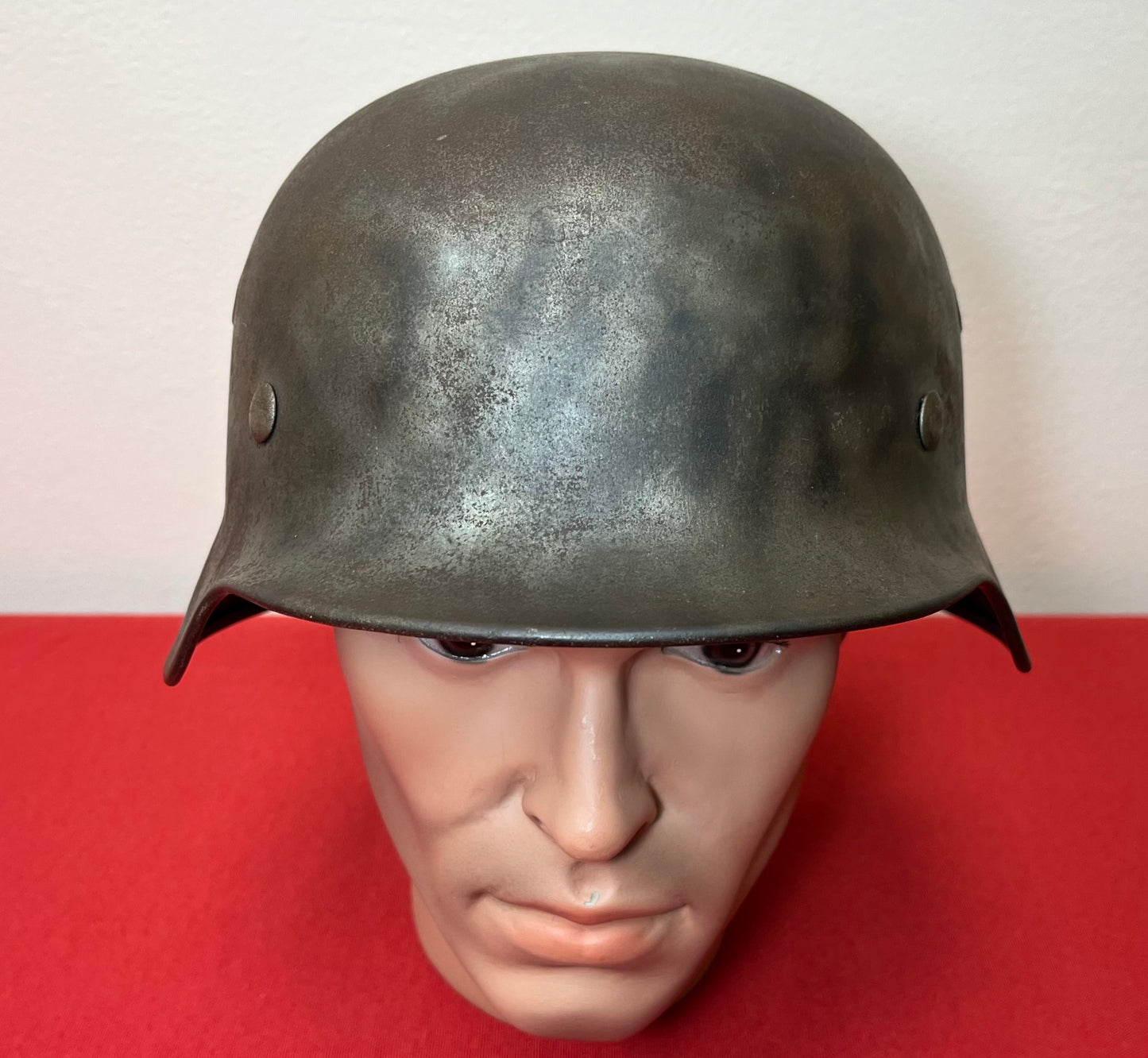 Original WWII M1940 German Army Helmet W/ Liner & Name