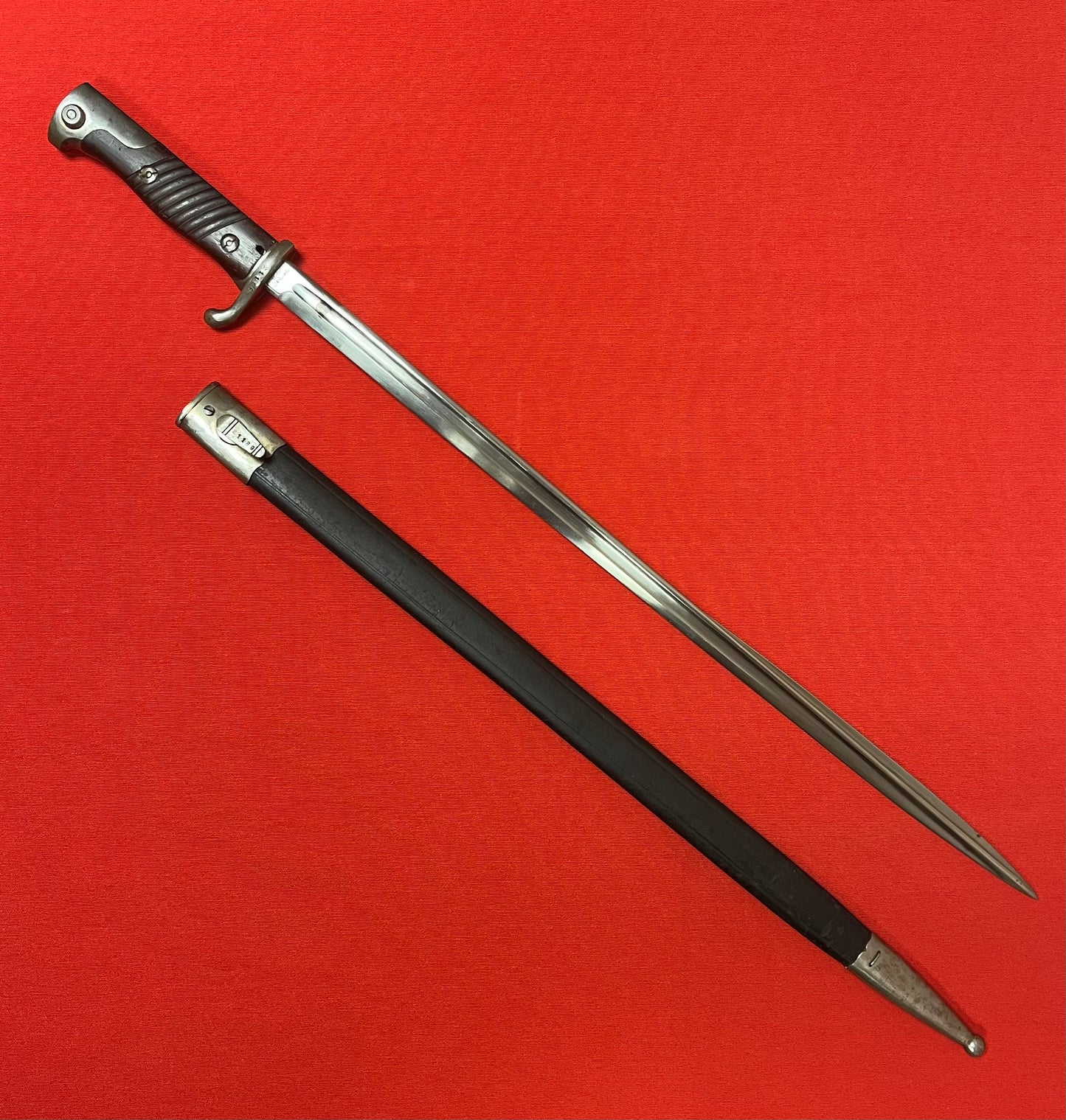 WW1 Era M1898 German "Quill Point" Bayonet W/ Matching Numbers by Simson & Co Suhl