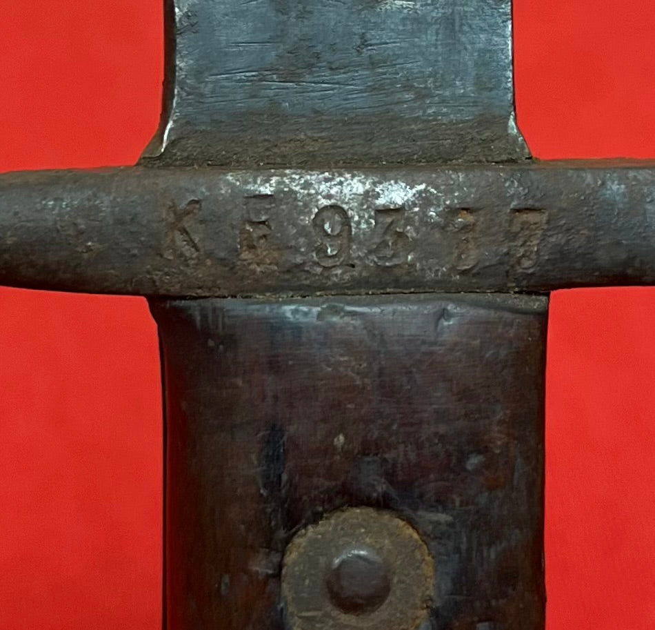 WW1 / WWII M1891 Italian Carcano Rifle Bayonet - Terni