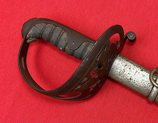 M1850 Civil War Non-Regulation Officer's Sword & Scabbard German Import by W. Clauberg
