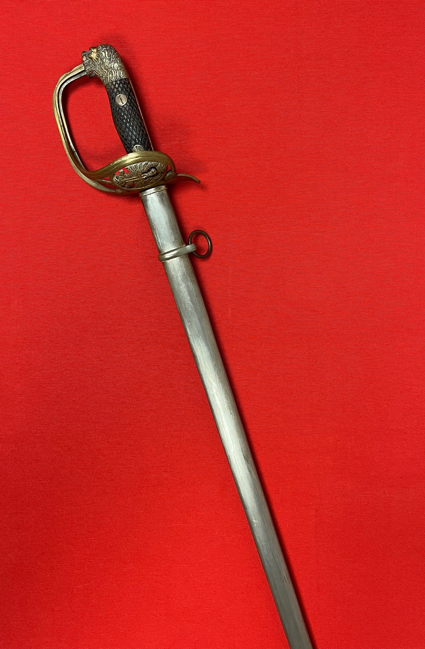 Spanish Army Officer’s “Lionhead” Sword & Scabbard - Authentic