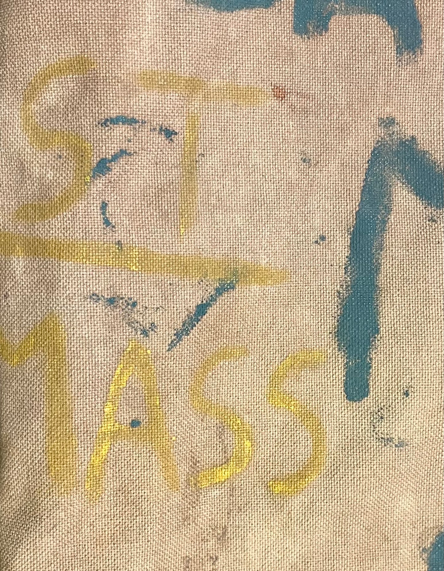 WW2 USMC “Painted” Seabag Guadalcanal/Okinawa ID H.T. Aubrey 6th Marine Div.