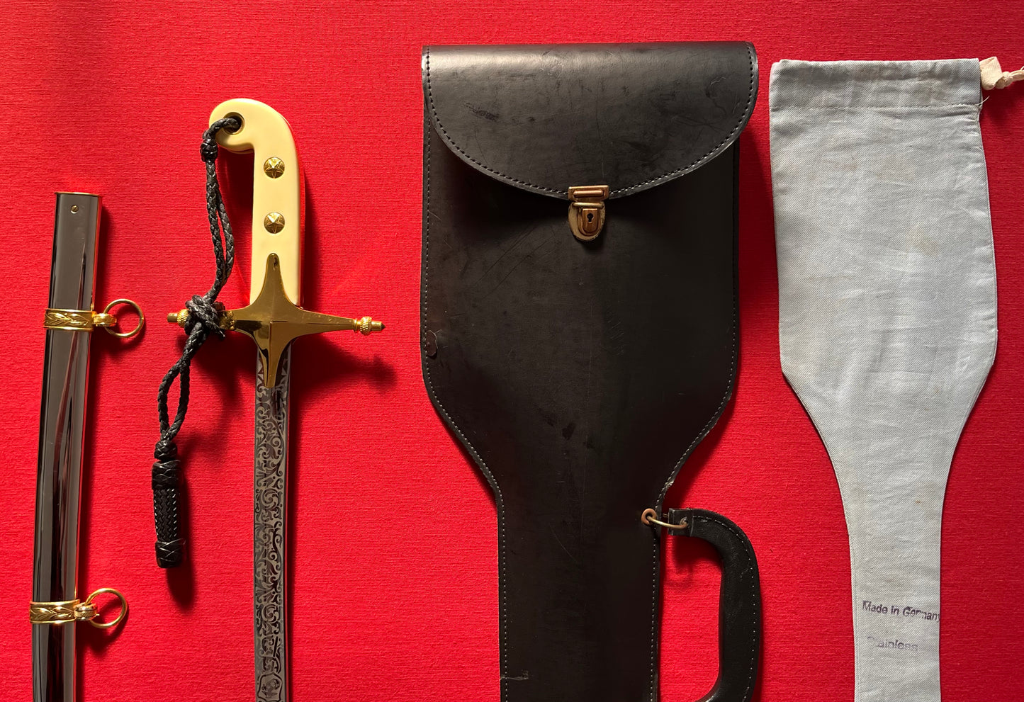 U.S Marine Corps Officer's Mameluke Sword by H.H Hilborn-Hamburger - German Made