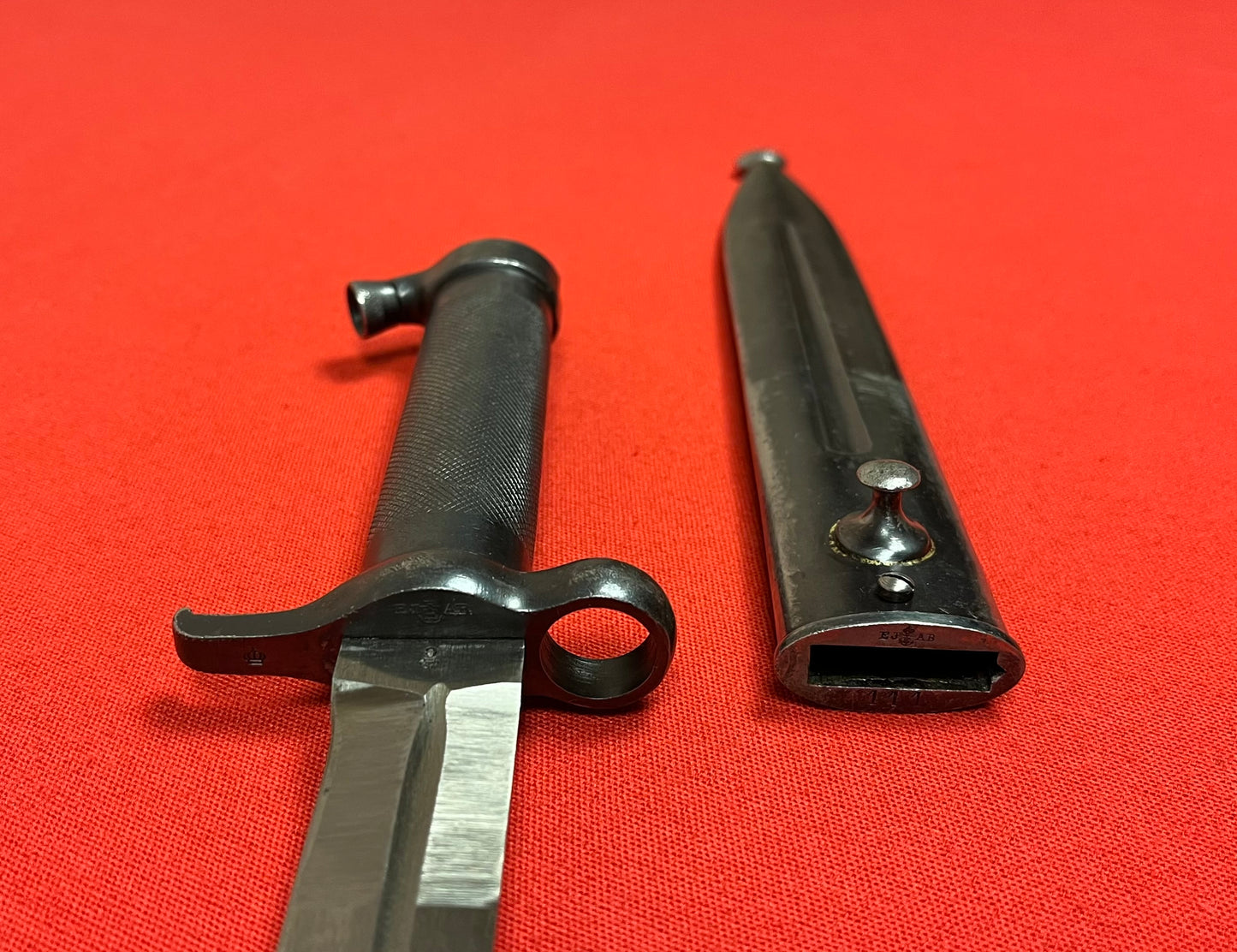 WW1 Era M1896 Swedish Mauser Bayonet Unit & Regiment Marked