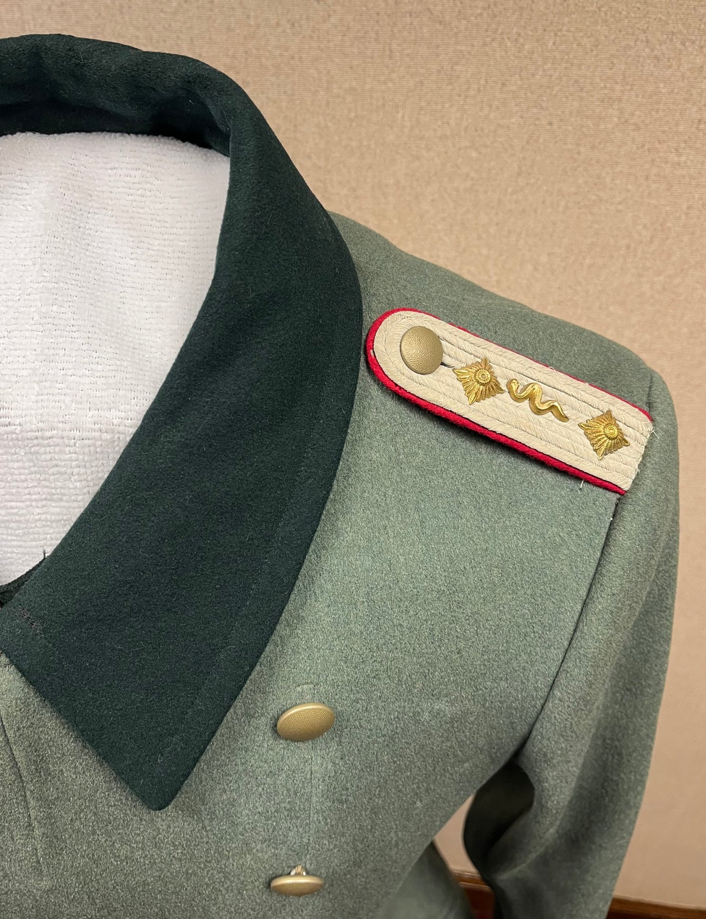 Authentic WW2 German Veterinary Officer’s Greatcoat / Trench Coat Marker’s Label