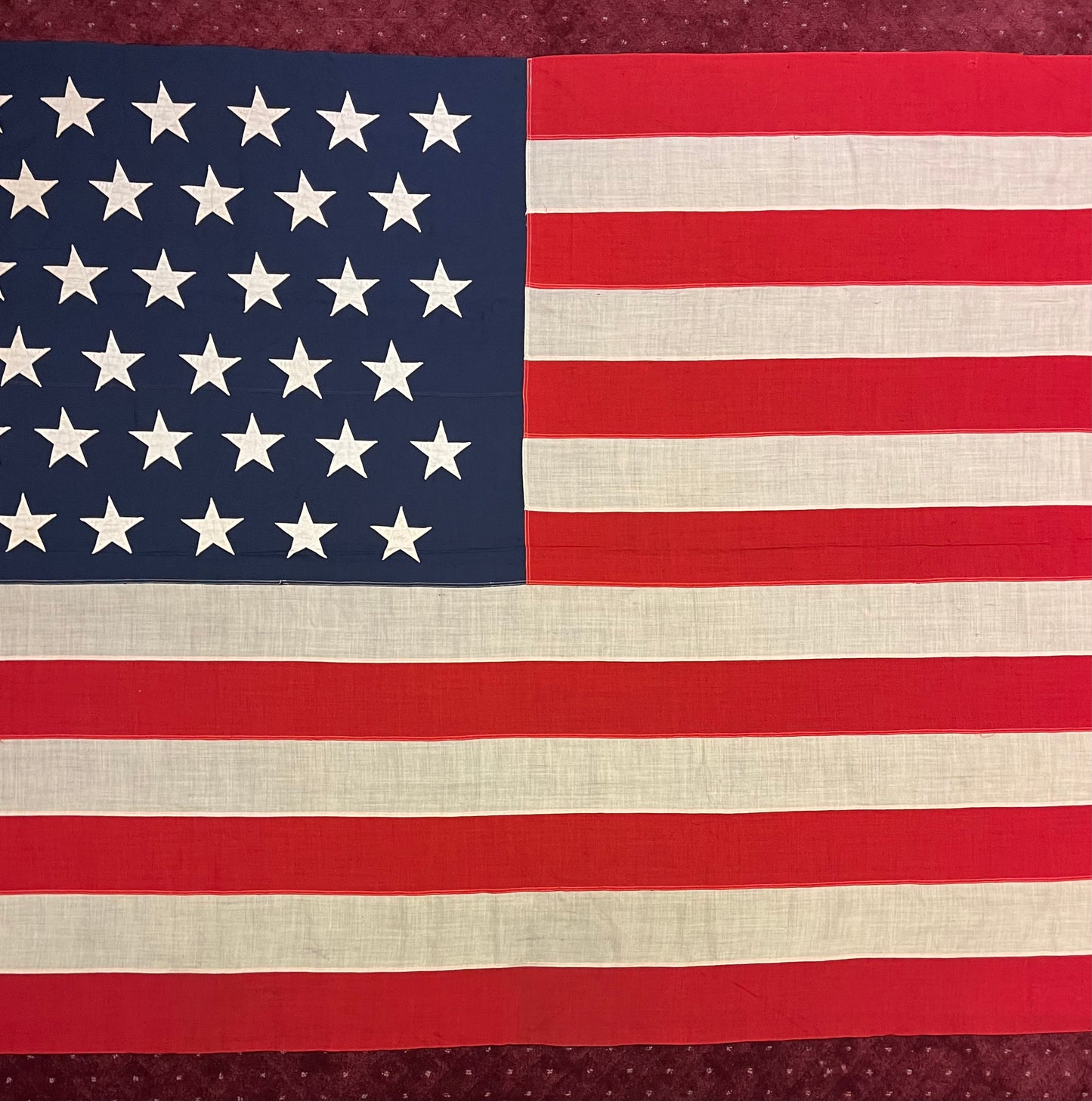 U.S. 45 Star Flag 12’ Spanish-American War Era (1896-1908) Owned by Samuel Rene Gummeré Ambassador of Morocco 1905-09