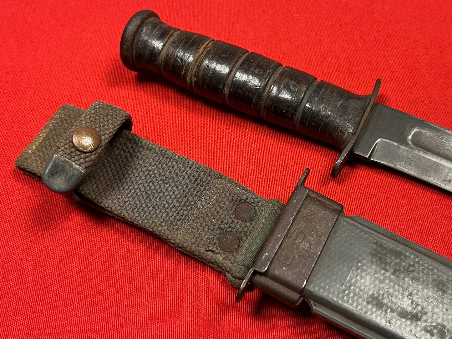 WW2 U.S. MK2 KA-BAR Fighting Knife Bradford U.S. Coast Guard