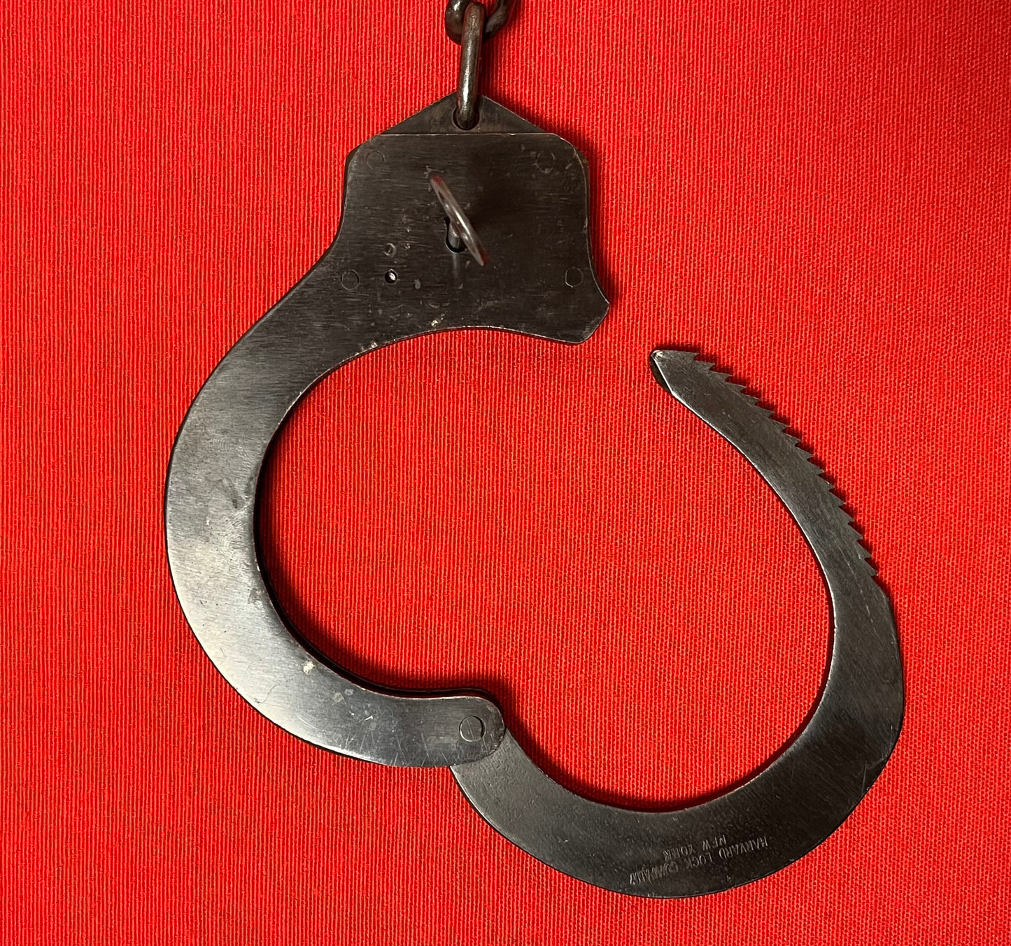 Original WWII U.S.N. Navy Marked Handcuffs Harvard Lock Company Hand & Leg Irons W/ Keys