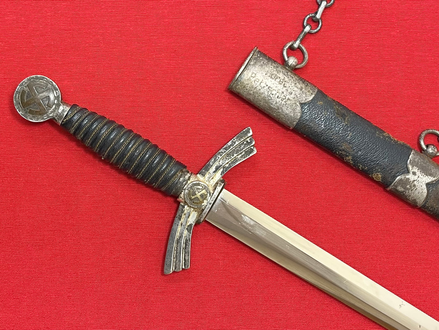 WWII German 1st Model Luftwaffe Dagger Personally Owned & Name Engraved to "Pilot" Horst Petzschler JG 31 & 51