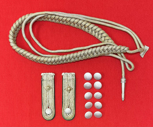 WW2 German Army Officers Uniform/Tunic Components - Shoulder Boards Buttons Aiguillette