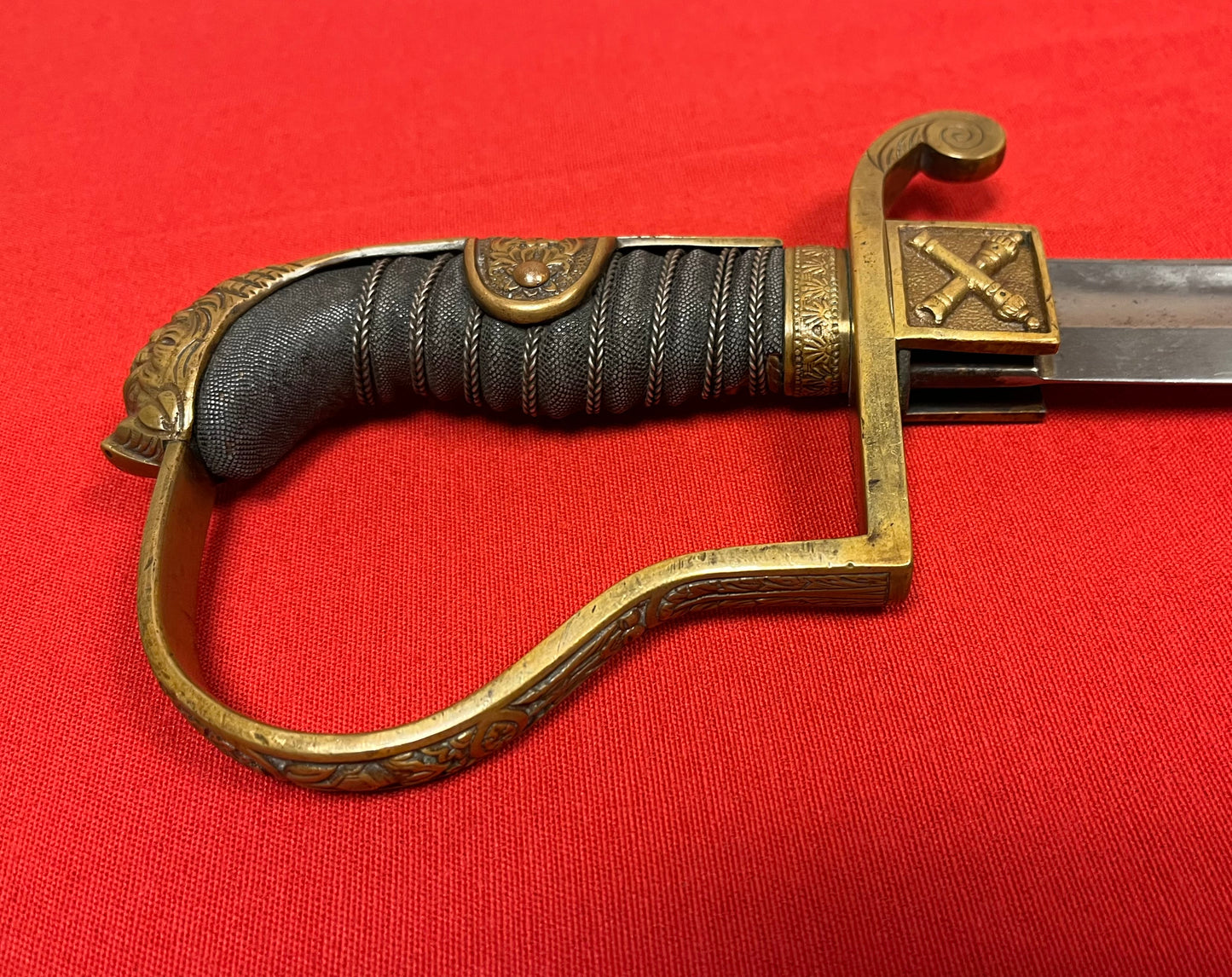 WW1 Imperial German (Jawless Lion Head) Artillery Officer’s Sword 1915 Dated