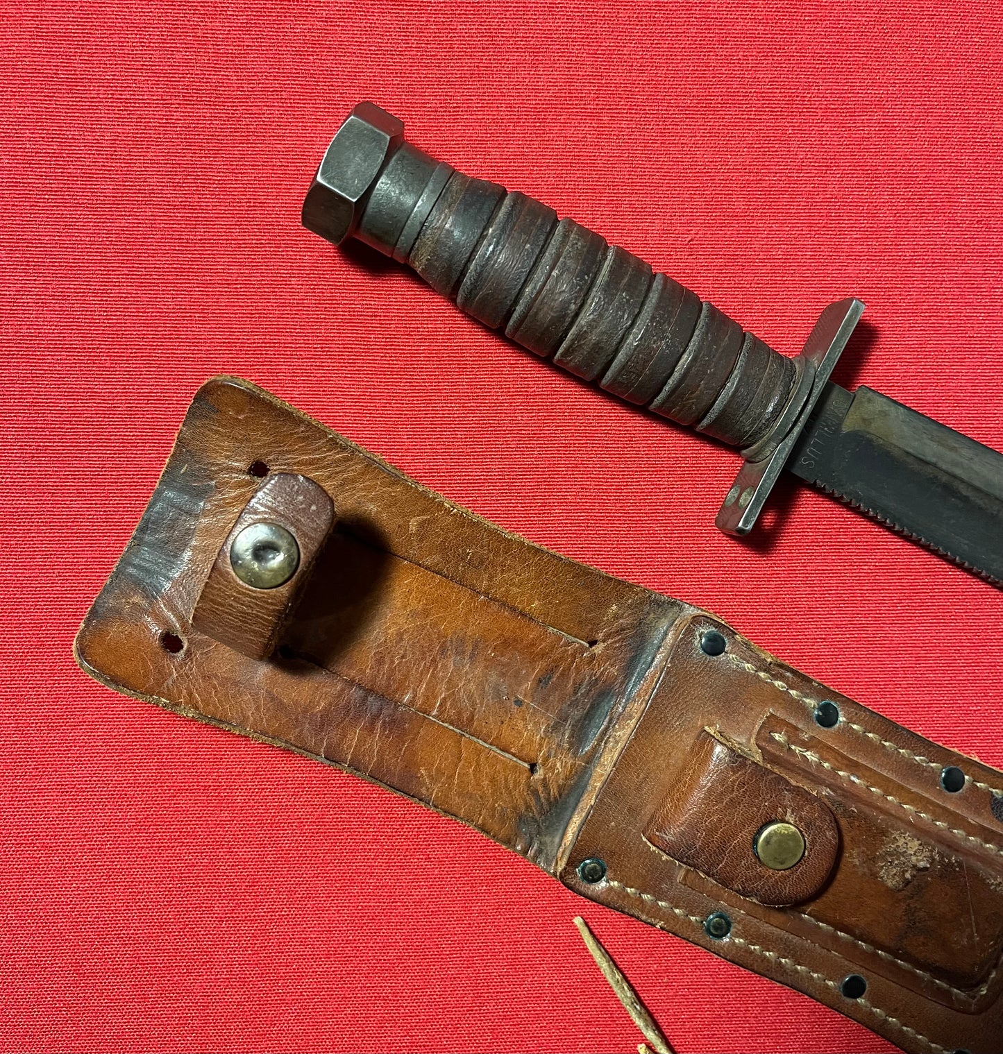 Vietnam Era U.S Pilot Survival Knife by Camillus N.Y. (Named)