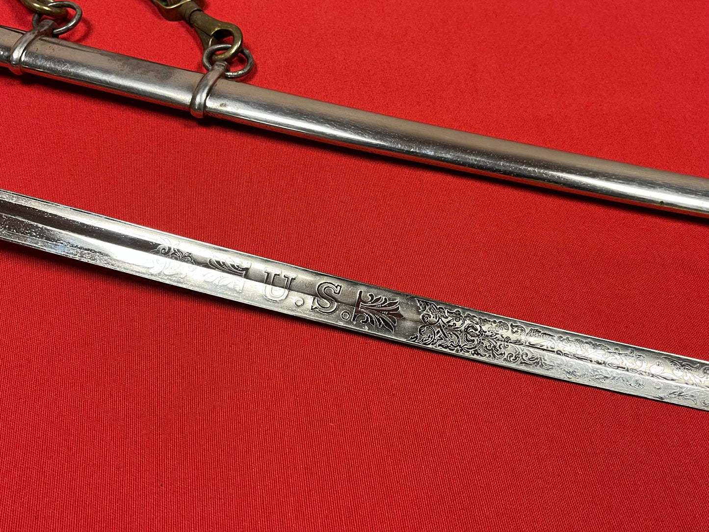 PRE-WW2 U.S. M1902 Officer’s Sword W/ Hanger & Belt ￼