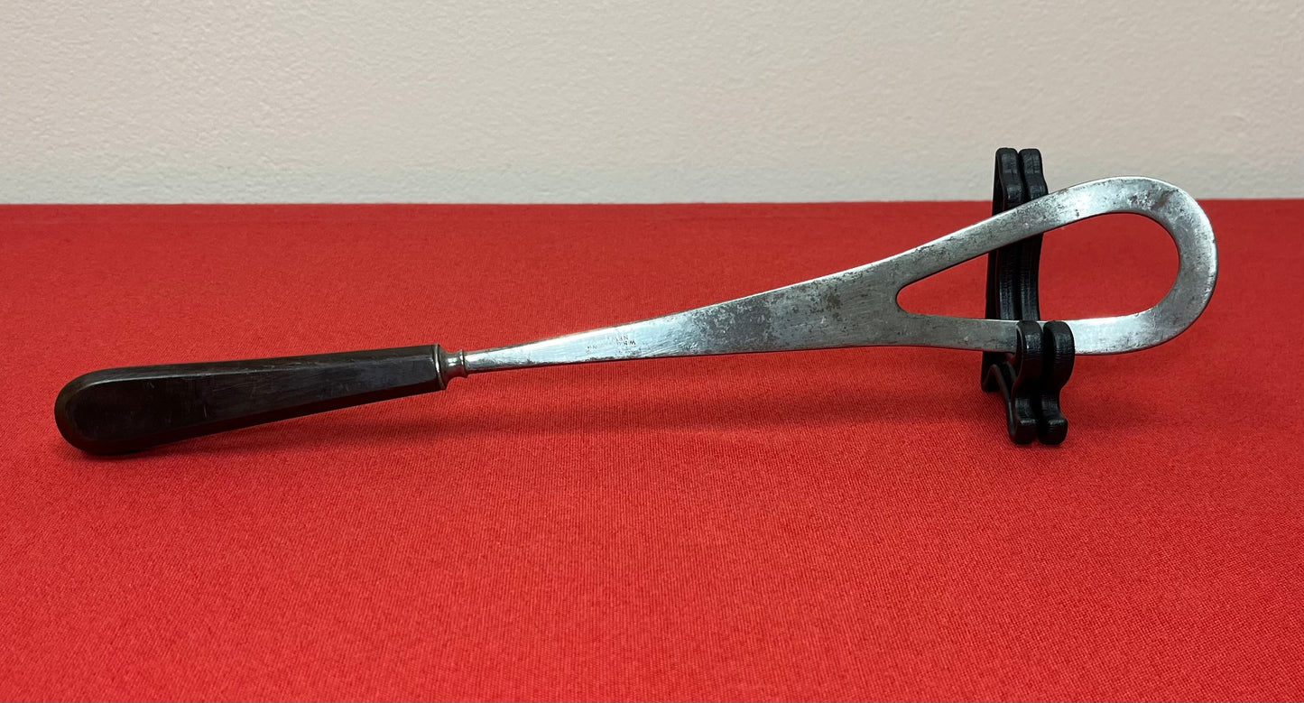 1800’s Obstetric (Birthing) Vectis W/ Ebony Handle-Antique Medical Equipment #44