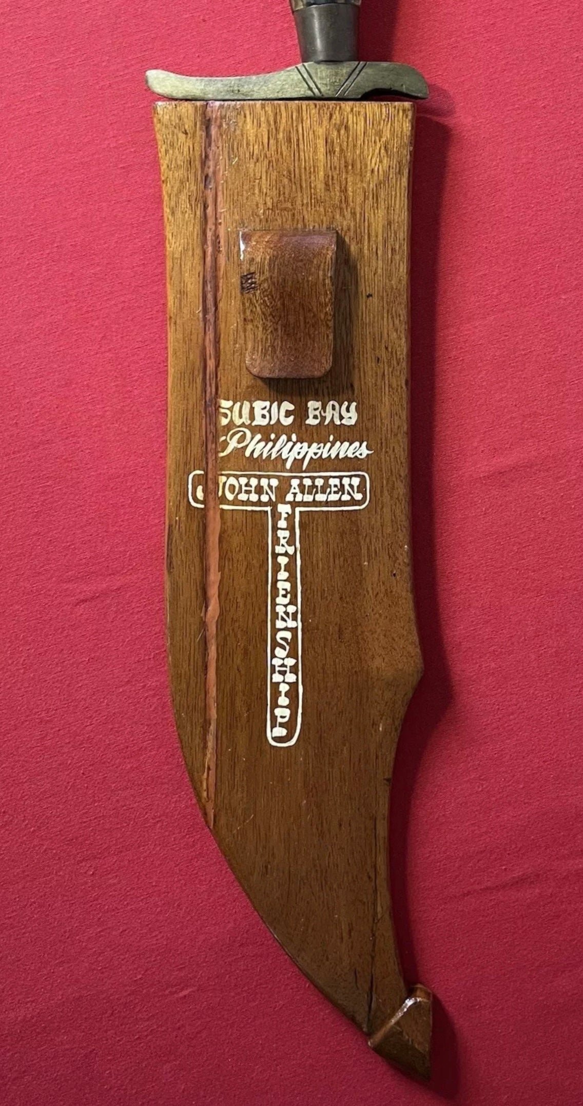 WW2 Philippines Dagger-Machete “Dedicated” by Native Bring-back Theater Made / MASSIVE 2.5 FT
