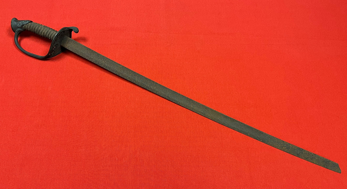 Civil War M1850 Foot Officers Sword Battlefield Pickup - Relic Condition
