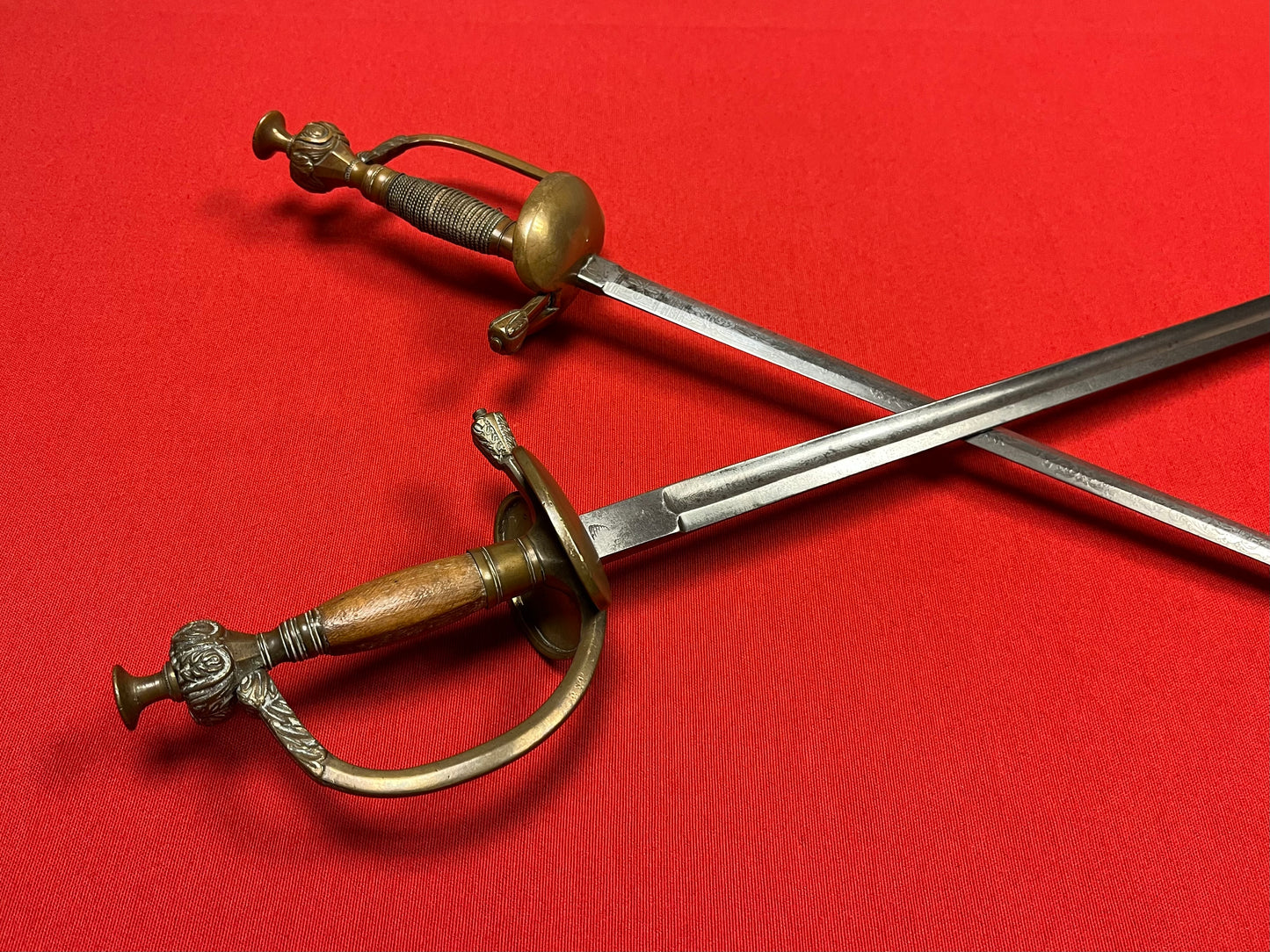 IMPERIAL GERMAN-PRUSSIAN OFFICER’S COURT SWORDS CIRCA 1880-90s ENGRAVED