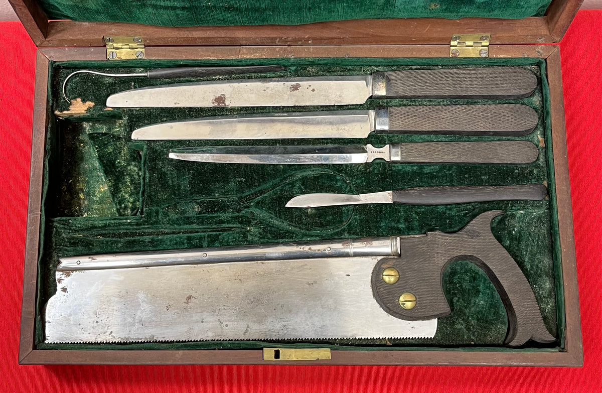 Pre-Civil War Era Surgical Amputation Kit by Rose & Co. N.Y. Circa 1845
