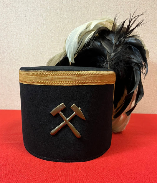 Authentic WWI Era Imperial German Prussian Miners “Bergbau” Dress Hat