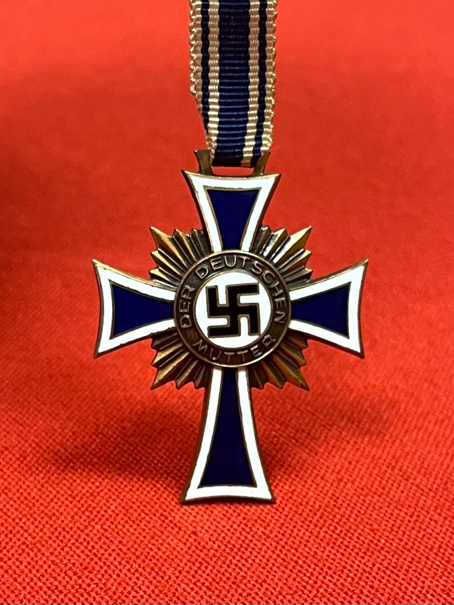 WWII Era German Mother’s Cross (Ehrenkreuz der Deutschen Mutter) In Bronze